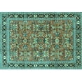 thumbnail image 1 of Ahgly Company Indoor Rectangle Persian Turquoise Blue Traditional Area Rugs, 6' x 9', 1 of 4