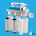 thumbnail image 3 of AquaLutio, Premium 5-Stage Reverse Osmosis Filtration Home System For Clean And Healthy Drinking Water Filter System 75 GPD, RO Water Filter System Under Sink & Designer Faucet - Easy Instructions, 3 of 4