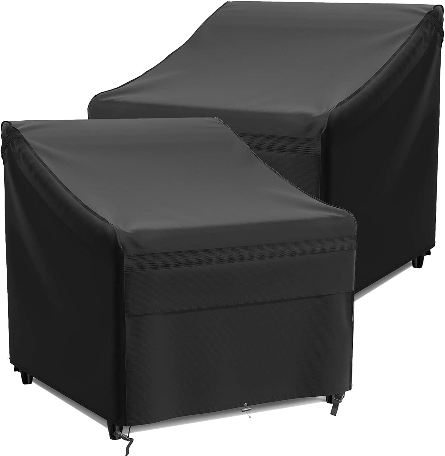 MR. COVER 2 Pack Heavy Duty Patio Chair Covers, 600D Waterproof Outdoor