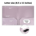 Heavy Duty Poly File Folder with 2 Pockets, Letter Size Colored ...