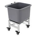 thumbnail image 4 of 9.92lbs Gray Portable Floor Freestanding Utility Mop Sink Large Capacity Mop Bucket with 4 Wheels for Commercial Buildings,Mud Rooms,and Basement Workshops, 4 of 12