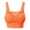 Orange, variant on iHPH7 Seamless Lace Sports Bras for Women Wireless Padded Comfort Bralette Everyday Yoga Activewear Athletic Bra Orange L