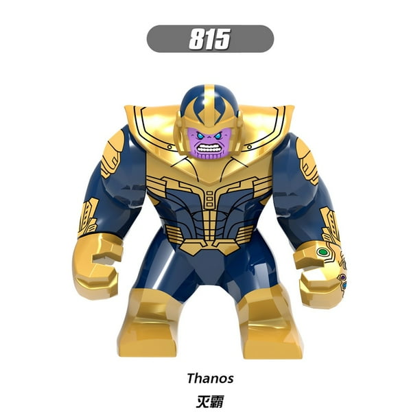 Lego Marvel Los Vengadores Minifiguras Bloques De Construcción Spider-Man Thor Iron Capitán América Thanos Figuras Juguetes