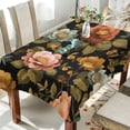 thumbnail image 4 of 60x120 Inch Tablecloth Polyester Square Tablecloth for Home Kitchen Dinner Decor Vintage-inspired Floral Pattern, 4 of 9