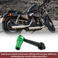 thumbnail image 5 of Unique Bargains Folding Motorcycle Gear Shifter Lever for Bosuer M5 Aluminum Alloy Pedal Shift Lever Arm Black Lever Green Head with Silver Tone Ring, 5 of 6