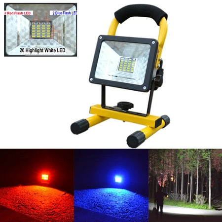 

YOHOME 30W 24 LED Portable Rechargeable Flood Light Spot Work Camping Fishing