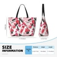thumbnail image 4 of Pofeuu Makeup Print Beach Bag,Waterproof Sandproof Beach Tote Bag, Large Capacity Foldable Beach Bags for Women, 4 of 7