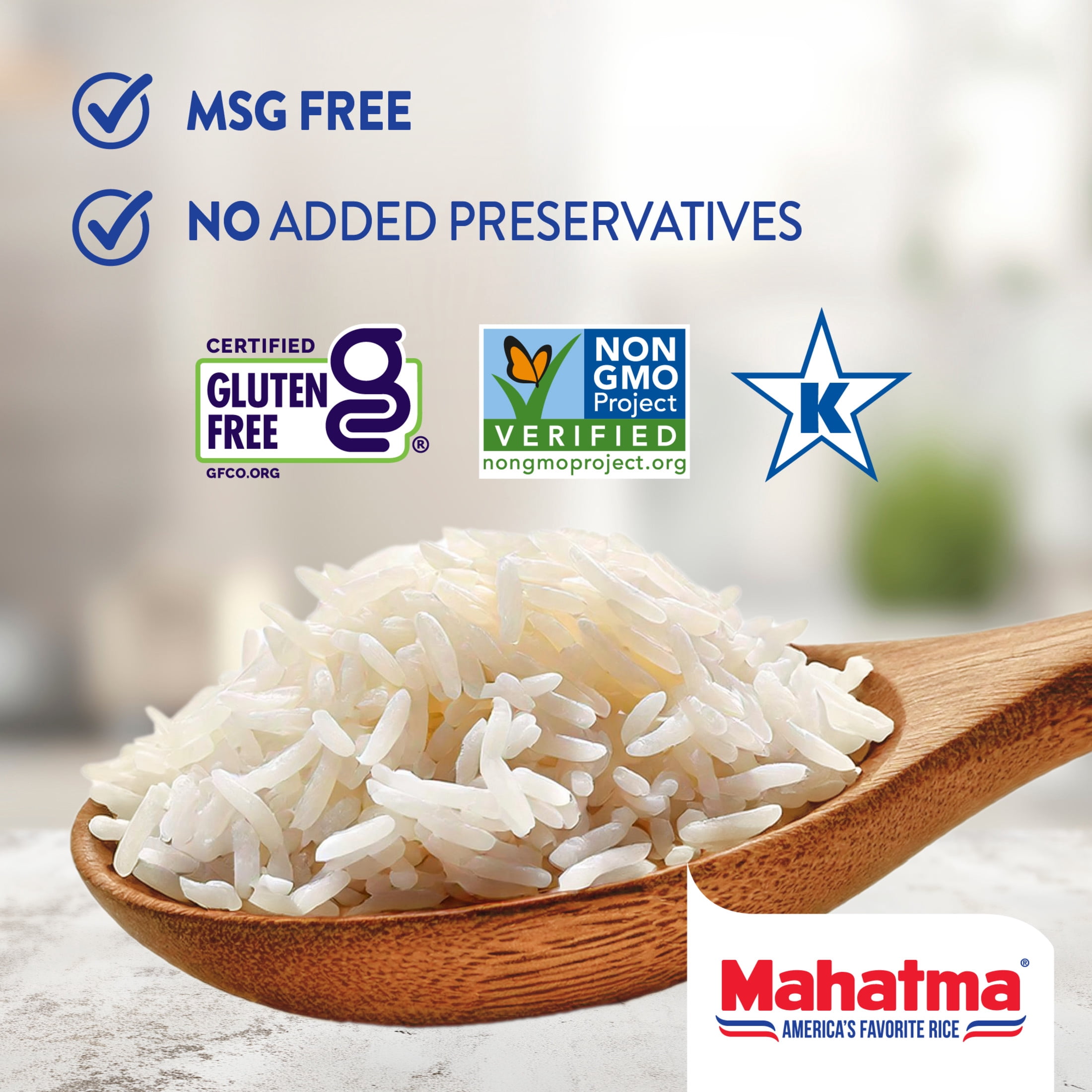 (6 pack) Mahatma Basmati Rice, Fragrant Extra Long Grain, Gluten Free, 5 lb Bag