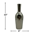 thumbnail image 5 of Bergamo Art 12 Inch Tall Decorative Handmade Aluminum Bottle Flower Vase, 5 of 5