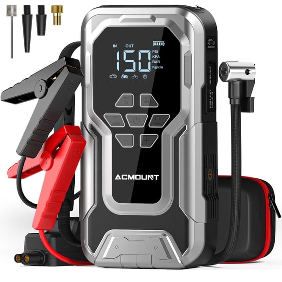 Jump Starter Acmount D18 6000A con compresor de aire de 150 PSI