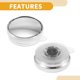 thumbnail image 3 of Ofertas Únicas 1 Par de Espejos Universales para Puntos Ciegos Espejo Retrovisor de Coche con Rotación de 360 Grados Vidrio Ajustable Tono Plateado, 3 of 6