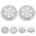 thumbnail image 1 of OUNONA 2 Pcs Cache-Ventilation en Acier Inoxydable Accessoires Durables Argent, 1 of 7