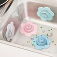 thumbnail image 1 of Hicess Filtre Attrape-Cheveux en Forme de Fleur pour Baignoire Douche Ventouse, 1 of 8