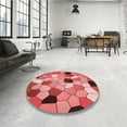 thumbnail image 4 of Ahgly Company Machine Washable Indoor Rectangle Transitional Red Area Rugs, 8' x 12', 4 of 7