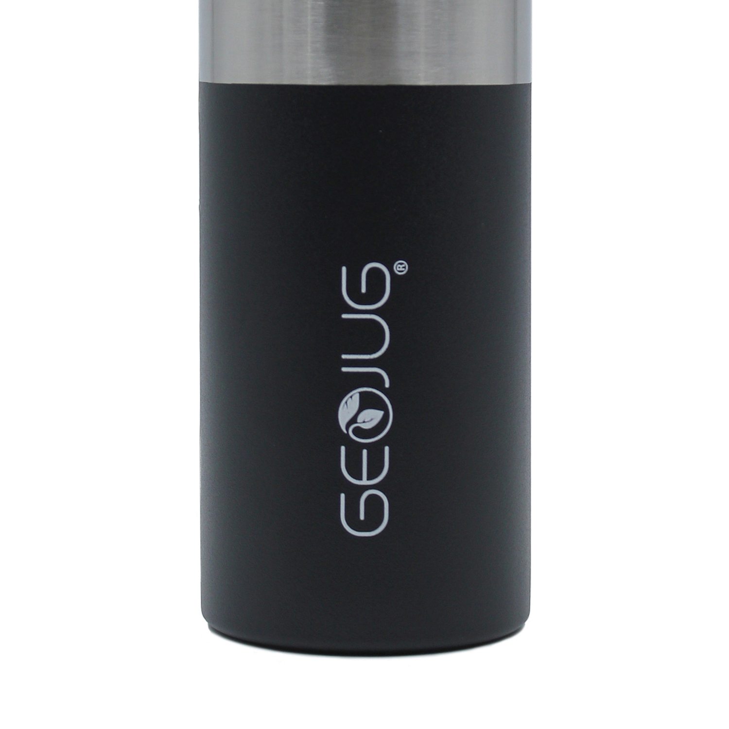 Brentwood Geojug Stainless Steel Vacuum-Insulated Water Bottle, 0.7 L, Black/Silver