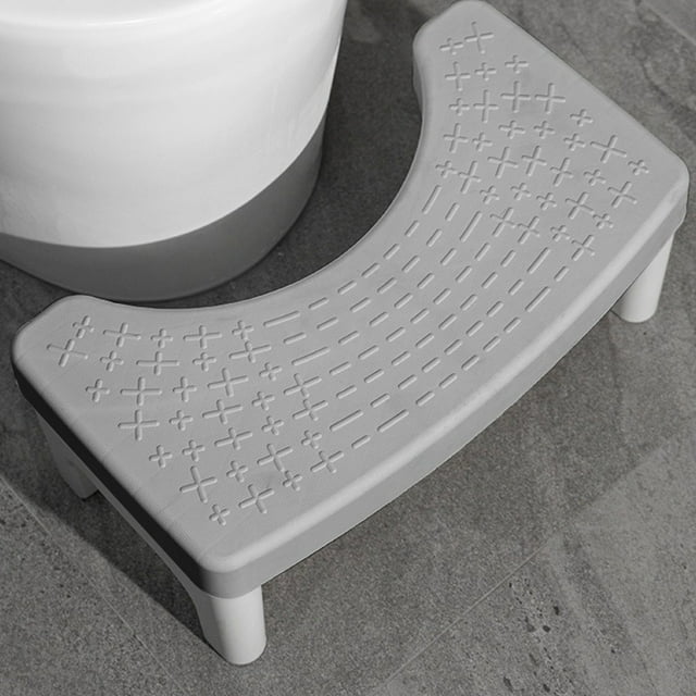 Fufafayo under $5 Toilet Stool, Detachable Squatting Step Stool, Bathroom Foot Rest for Toilet, Compact Storage Step Stool, Anti Slip Toilet Footstool for Home
