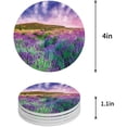 thumbnail image 1 of FMSHPON Lavender Set of 4 Round Coaster for Drinks, Absorbent Ceramic Stone Coasters Cup Mat with Cork Base for Home Kitchen Room Coffee Table Bar Decor, 1 of 6