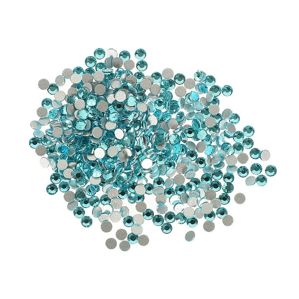2880 Uds. Diamantes de imitación de cristal para decoración de uñas, gemas para uñas con parte posterior plana, suministros para manualidades