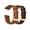 Tan Brown & Dark Brown - Gold Buckle, variant on 2 Pack 20mm Leather Watch Band, Black and Tan Brown Replacemen Leather Straps with Silver Stainless Steel Buckle, Quick Release Wrist Band Gift for Husband Dad Birthday Christmas
