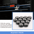 thumbnail image 5 of [13Pcs/Pack]3D Printer POM Pulley Wheels 625Zz Linear Bearing Ulley Passive Round Wheel Roller for CR10, 3, 5 of 8