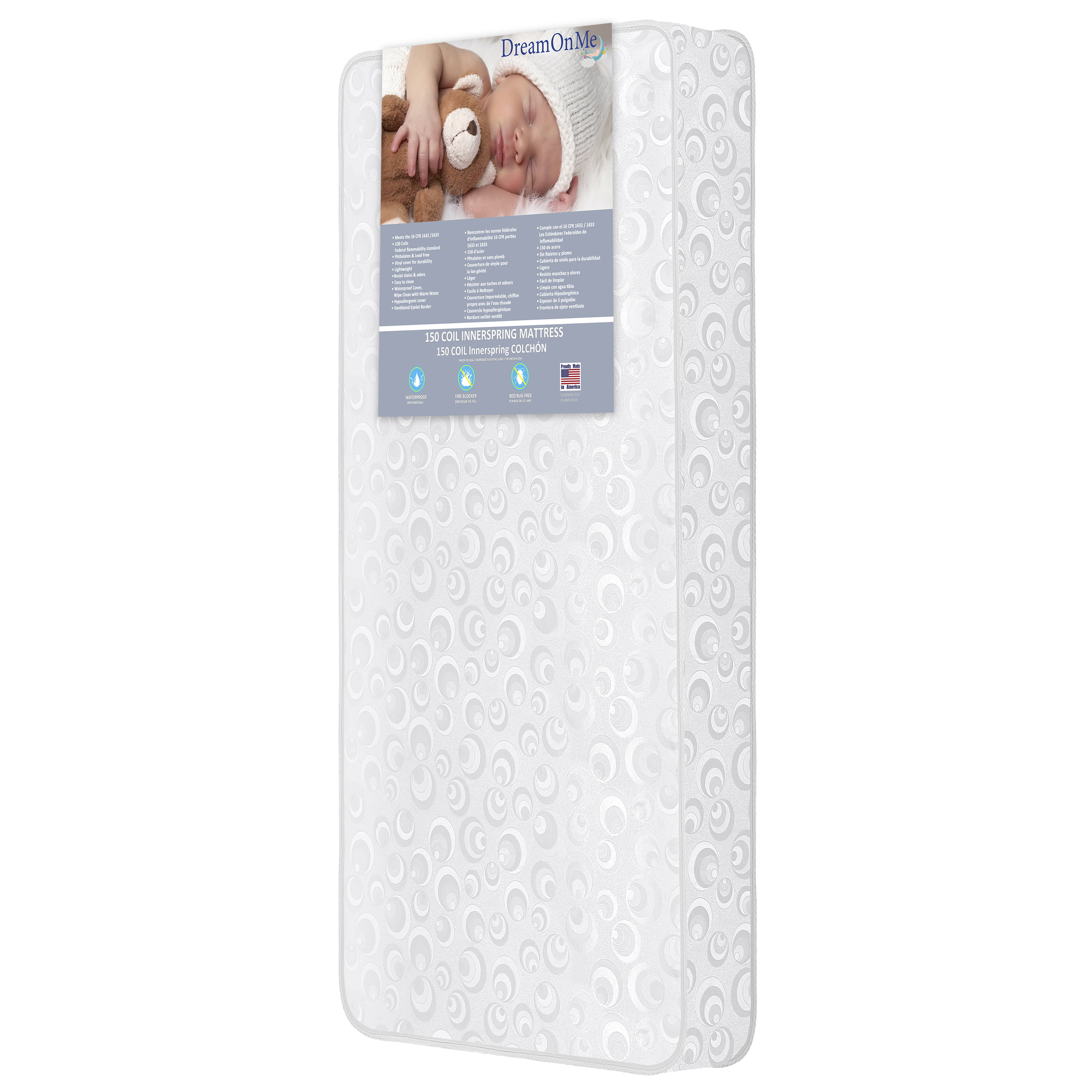 New Dream On Me 3" Portable Crib Mattress Free Shipping