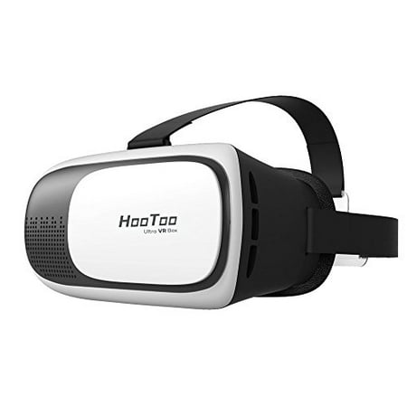 HooToo 3D VR Headset Virtual Reality Glasses (Focal and Pupil Distance Adjustable Headset for iPhone Samsung Moto LG Nexus HTC, Black/White)