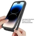 thumbnail image 4 of Clear Case for iPhone 15 Pro, High-Transparency Hybrid Rugged PC + TPU Military Grade Shockproof Cover, Dual-Layers Lens Protection Non-Yellowing Case for iPhone 15 Pro,Darkblue, 4 of 6