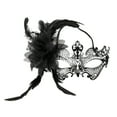 thumbnail image 2 of Elegant Masquerade Womens Black Filigree Gem Floral Design For Party Halloween Accessories, 2 of 7