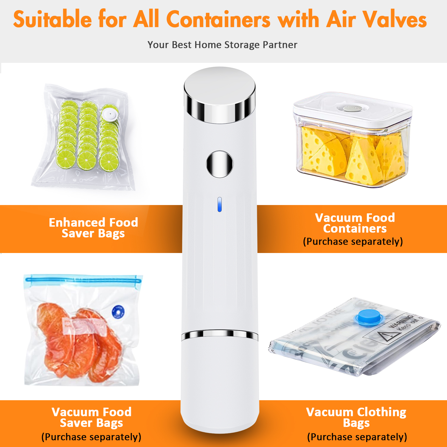 TINANA Handheld Vacuum Sealer with 30 Reusable Bags photo 6
