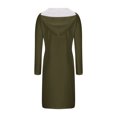 thumbnail image 5 of Kaemgyyd Long Sleeve Dress for Women Fashion Lightweight Pocket Midi Hoodie Dress Fall Sweatshirts Dress for Women, 5 of 6