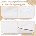thumbnail image 4 of Tutuviw 12 Pcs Tummy Liners for Sweat Rash Cotton Under Belly Sweat Liners Plus Size Under Belly Perspiration Absorber Pads Belly Band for Skin Rash Belly Pad Band for Skin Rash - White, 4 of 7