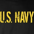 thumbnail image 3 of CafePress - U.S. Navy: Gold Stencil Long Sleeve Dark T Shirt - Long Sleeve Dark T-Shirt, 3 of 4