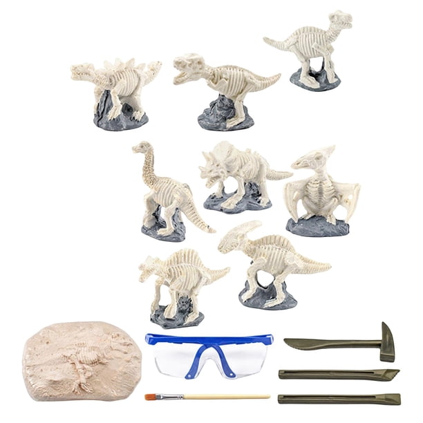 Kit de excavación infantil: modelo de esqueleto de dinosaurio. Juguetes de ciencia y aprendizaje temprano. esqueletos de dinosaurios