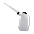 thumbnail image 4 of Jarra medidora de aceite, dispensador de aceite resistente con vertedor flexible, portátil con tapa, contenedor para coche, garaje automotriz. 3 litros, 4 of 8