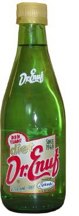(4 pack) Diet Dr Enuf Lemon Lime Drink, 10 Fl Oz, 6 Pack Bottles