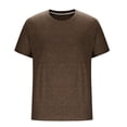 thumbnail image 3 of Men's Shirts Short Sleeve T-Shirt Casual Crew Neck Plain Tee Soft Moisture Wicking Basic Solid Color Summer Beach Tee Shirts, XL, 3 of 6