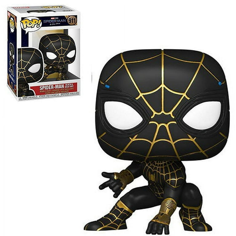 Figurine Pop Spider-Man: No Way Home #911 pas cher : Spider-Man costume noir  et or