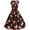 Red, variant on IROINNID Women's Sleeveless A-Line Dress V-Neck Vintage Christmas Evening Party Prints Swing Dress