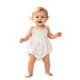 thumbnail image 4 of RMGVDSD Infant Baby Girl Romper Summer Sleeveless Spaghetti Straps Newborn Bodysuit Lightweight One-Piece Outfit Solid Color Clothes 18-24 Months, 4 of 6