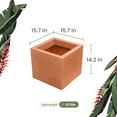 thumbnail image 6 of Ecobo 14.2" Tall Planter | Eco-Friendly, Durable, Lightweight | Indoor/Outdoor Use, All-Weather, Contemporary Design by Brazilian Artisans - Terracota, 6 of 6