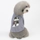 thumbnail image 2 of 1 Pieza de Ropa para Perros Mascotas, Ropa Camiseta para Perro Pequeño Gris l, 2 of 9