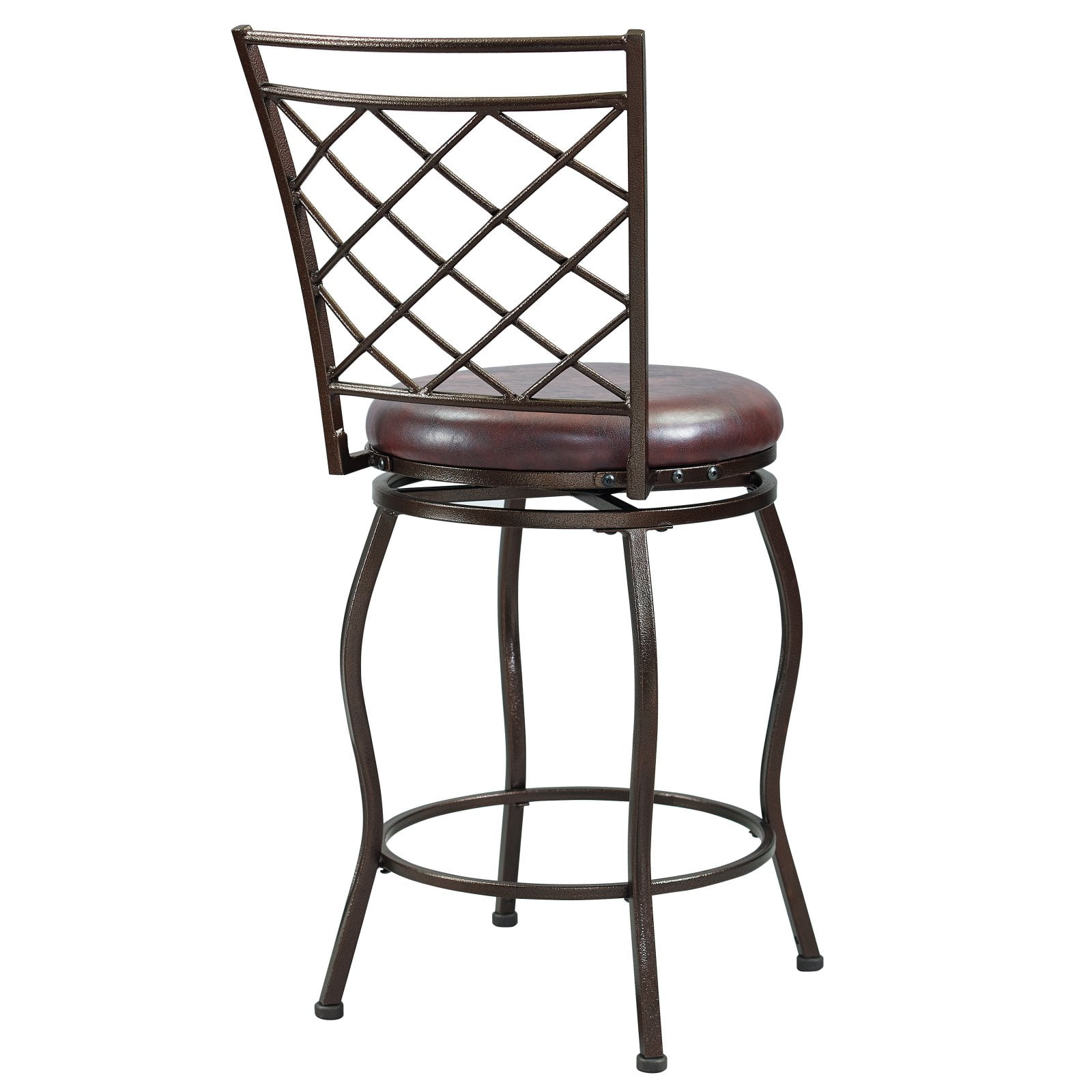 2-in-1 Metal Swivel Barstool