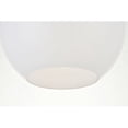 thumbnail image 5 of Baxter 1 Light Chrome Flush Mount With Frosted White Glass, 5 of 5