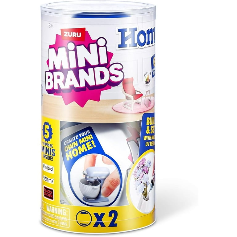 Mini Brands Home Capsule, 2 Pack, Collectible Minis, Surprise Home