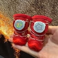 thumbnail image 4 of BotaniNest 1 Pair Of 2PC Shoes Chinese Year Tang Style Button Elastic Easy To Use, 4 of 7