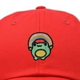 thumbnail image 2 of Dalix Rainbow Frog Embroidered Womens Cotton Dad Hat Baseball Cap Adjustable in Red, 2 of 5