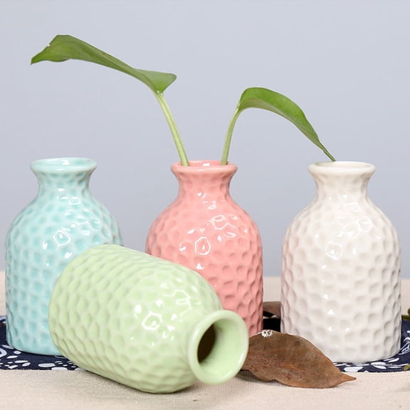 OUNONA 4 Pcs Living Decorative Vase Creative Vase 7.5X5CM