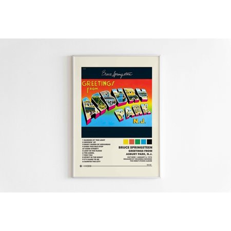 POSTER Bruce Springsteen Posters / Greetings From Asbury Park, N.J. Poster / Album Cover Poster, Poster Print Wall Art, Poster, Springsteen-UNFRAMED