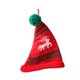 thumbnail image 3 of Mini gorro navideño con pompón, tejido decorativo, creativo, para pared, gorro de Papá Noel. Alce de color rojo, 3 of 9