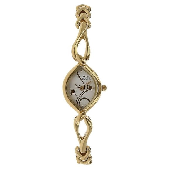 Titan Raga Flora Silver Dial Analog Metal Strap watch for Women